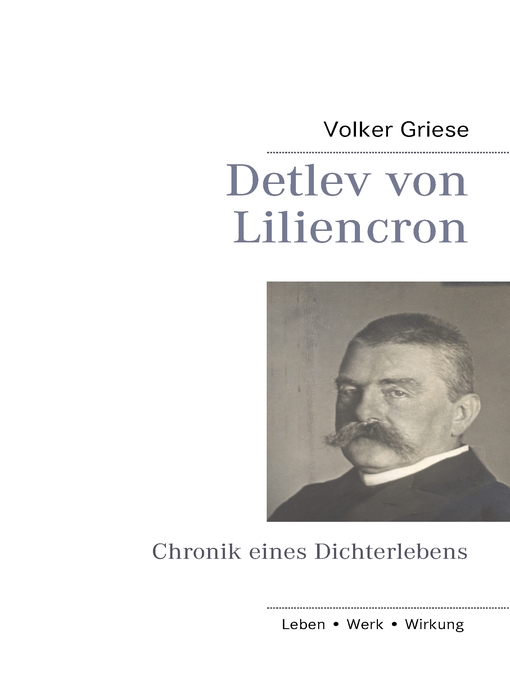 Title details for Detlev von Liliencron by Volker Griese - Available